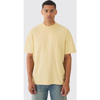Mens Lemon Oversized Extended Neck Heavyweight T-shirt
