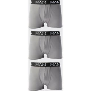 Mens Charcoal Man Active Performance Boxer 3 pack