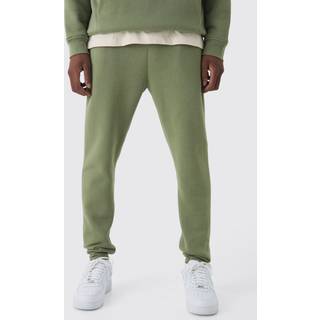 Mens Olive 330GSM Basic Slim Fit Jogger
