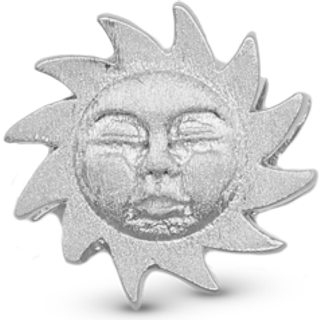 Christina Jewelry Glowing Sun sølvcharm til læderarmbånd på 6 mm