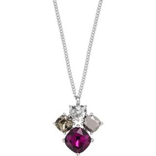 DYRBERG/KERN MASIKA HALSKÆDE 370036 (Silver, Purple, ONESIZE)