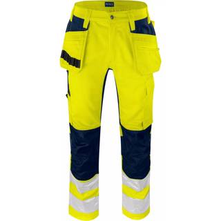 ProJob 6570 Buks Med Stretchpaneler En Iso 20471 Klasse 2 - Yellow/Navy - C50/150