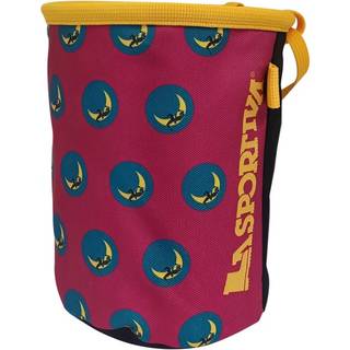 La Sportiva Climbing On The Moon Chalk Bag Fucsia/giallo, OneSize