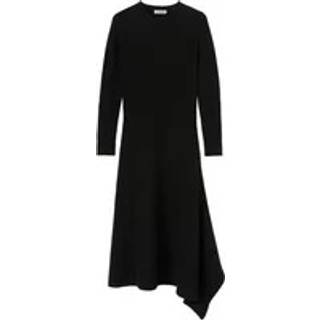 Jil Sander Asymmetrical wool dress - black - XS