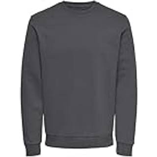 ONLY & SONS Crew Neck Sweatshirt i Grey Pinstripe til herre
