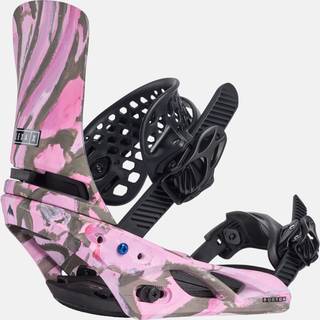 Burton Women's Lexa X Re:Flex Snowboard Bindings Gray/pink, Medium