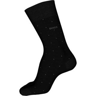 BOSS Business Mercerized Cotton George Dots Sock - Black - Str 45/46