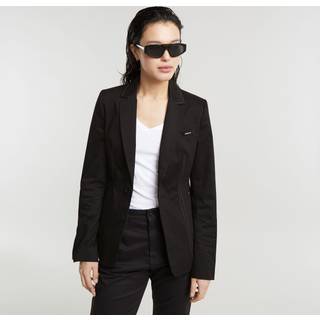 Classic Fitted Blazer - Black - Women