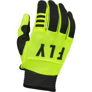 Fly Racing Adult F-16 Handsker (Hi-Vis Yellow/Black X-Small)