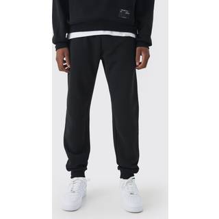 Mens Black 330GSM Regular Fit Basic Jogger