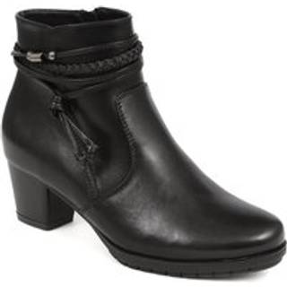 Pavers Pavers Black Lace-Detailed Heeled Ankle Boots