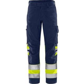Fristads 134238 HiVis Green bukser kl.1. 2649 GPLU / Arbejdsbukser Hi-Vis gul/Marine D120