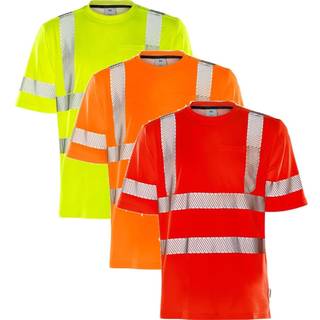 Fristads 100973 Hi Vis T-shirt kl.3 7407 / Arbejds T-shirt Hi-Vis gul XS
