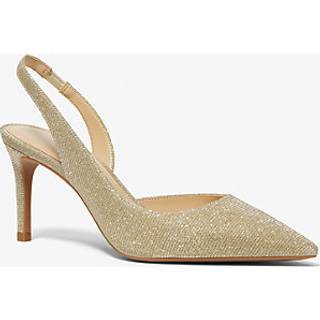 MK Alina Flex Glitter Chain Mesh Slingback Pump - Gold - Michael Kors - EU 35.5