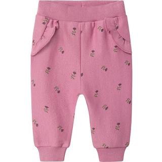 Name It Mauve Orchid Blomstrede Sweatbukser
