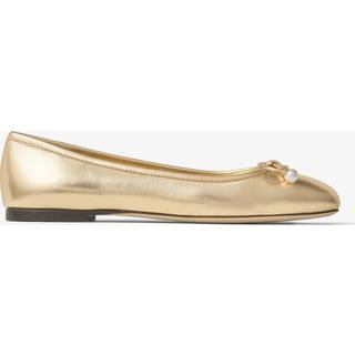 Jimmy Choo Elme metallic leather ballet flats - gold - EU 42