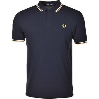Fred Perry Twin Tipped Polo T Shirt Navy
