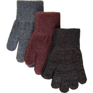 Mikk-Line - Magic handsker 3-pak - Decadent Chocolate/Black/Antrazite - 1-3 år
