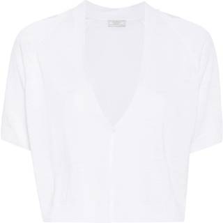 Velvet Samantha tie-neck top - white - L