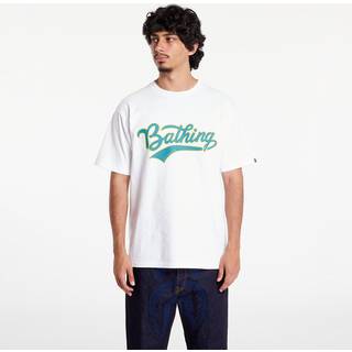 T-shirt A BATHING APE Varsity Baseball Logo Tee White S - White - S