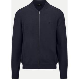 Fynch-Hatton Herren Cardigan blau unifarben