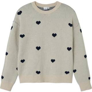 Name It Pure Cashmere Hjerter Striktrøje