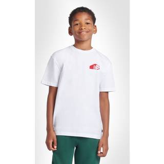 New Balance New Balance Boys Authentic Brand 100% Cotton White T-Shirt