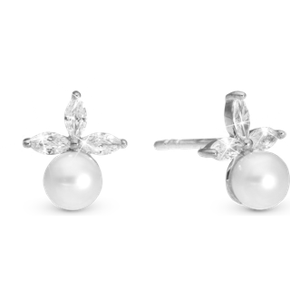 Christina Jewelry Pearl Lotus ørestikker i sølv