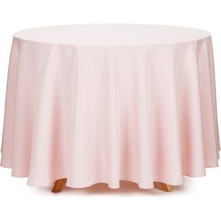 Rund dusty rosa stofdug, 230 cm