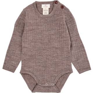 Copenhagen Colors Merino Uld Baby Body Natural Melange Beige 80 cm Beige 80 cm Unisex