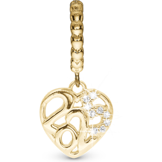 Christina Jewelry Year 2025 2025 forgyldt charm til læderarmbånd på 6 mm