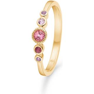 Mads Z Pink Poetry ring i 14 kt. guld med pink turmalin