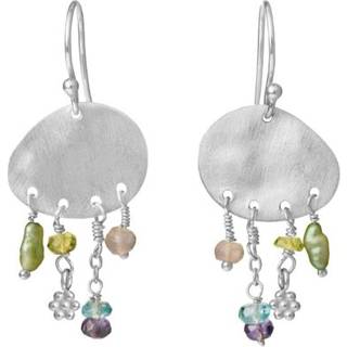 Susanne Friis Bjørner Øreringe - SFB - Sølv øreringe med sten og perler - 5678-1-596