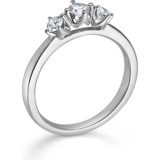 CROWN Trinity ring i 14kt. hvidguld m. 0,34ct.