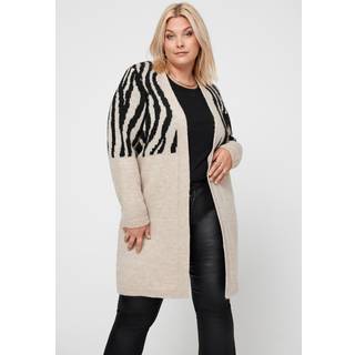 Carjade Zebra Cardigan fra Only Carmakoma, størrelse M (46-48)