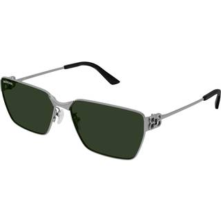 Balenciaga Unisex BB0374SK 002 Solbriller Metal Ruthenium Grøn Firkantet