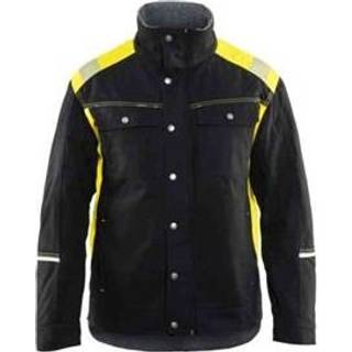 Blåkläder 491513709933L Vinterjakke Sort/høj synlighed gul, håndværksjakke Stl L
