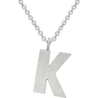 Dulong Bogstav K Stream Halskæde Sølv LET5-F105K-47 - Dame - 925 Sterling Silver