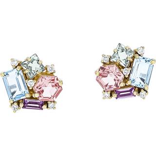 Suzanne Kalan Pastel Blossom Øreringe 14 kt. Guld 0,10 ct. PE595D-YG - Dame - Gold