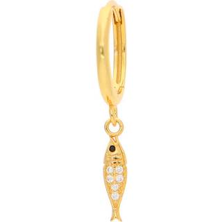 Nuni Copenhagen Iris Ørering Single 18 kt. Forgyldt Sølv A1355 - Dame - 925 Sterling Silver