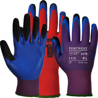 Duo-Flex handske - Rød/Blå (Størrelse: Large)