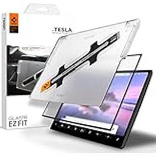 Spigen Tempered Glass Screen Protector [Glastr Ez Fit] designet til Tesla Model S (2021/2022/2023/2024) Tesla Model X (2021/2022/2023/2024) 17 to