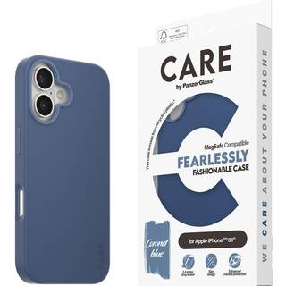 CARE by PanzerGlass iPhone 16 FASHION Fearlessly Fashionable Cover - MagSafe Kompatibel - Coronet Blue