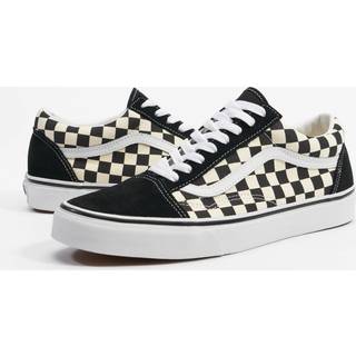 Vans - Primary Check Old Skool Shoes, Man, Black, Size: 35 - Black - 35