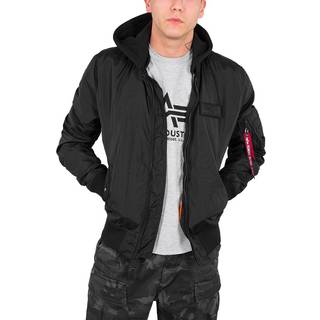 Jacket Alpha Industries MA-1 TT Hood Black/ Black S - Black - S