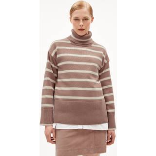 ARMEDANGELS Women's Chanaa Stripes Sweatere Damer størrelse M farve brun