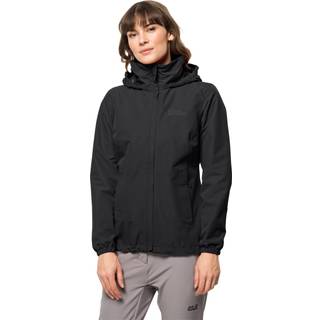 Jakke til dame - Jack Wolfskin Stormy Point 2L JKT W - Sort - Large
