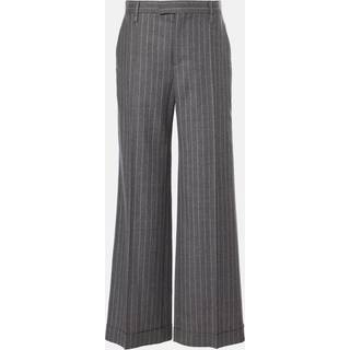 Brunello Cucinelli Wide-leg virgin wool pants - grey - XL+