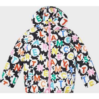 Stella McCartney Kids Mønstret Vinterjakke Sort 4 Y  Lyserød  4 år  kvinde