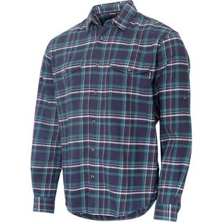Urberg Men's Trollstein LS Flannel Shirt Blue Nights, S
